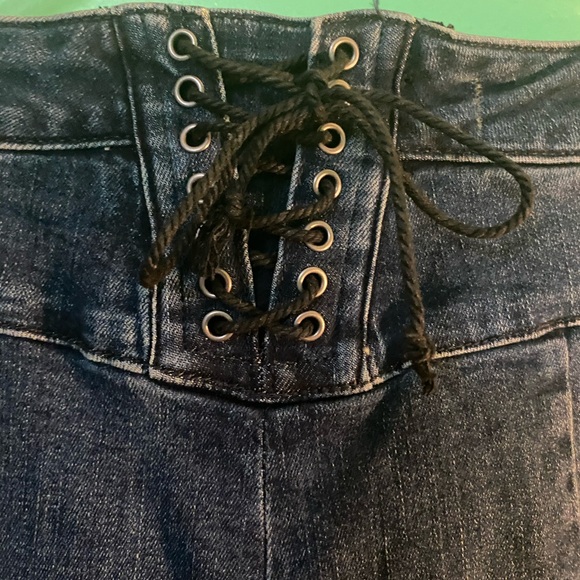 Free People-CRVY Super High-Rise Lace-Up Flare(30) - Picture 8 of 12